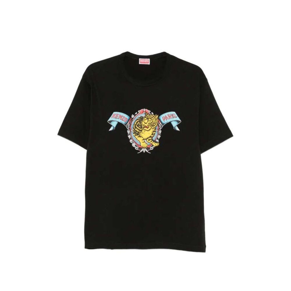 Kenzo Men Leaping Tiger Print T-Shirt